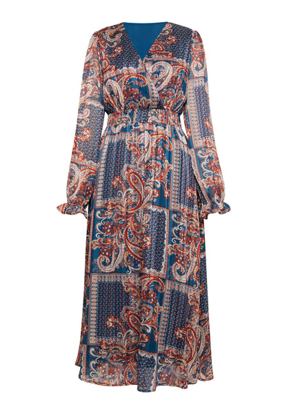 Albee Women's Paisley Print Maxi Dress