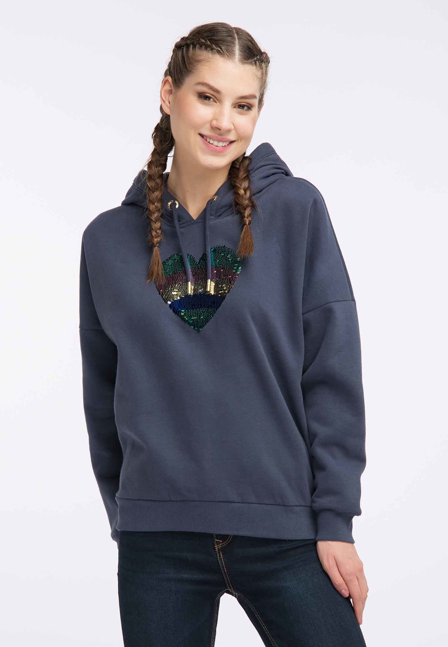 myMo Damen-Kapuzenpullover