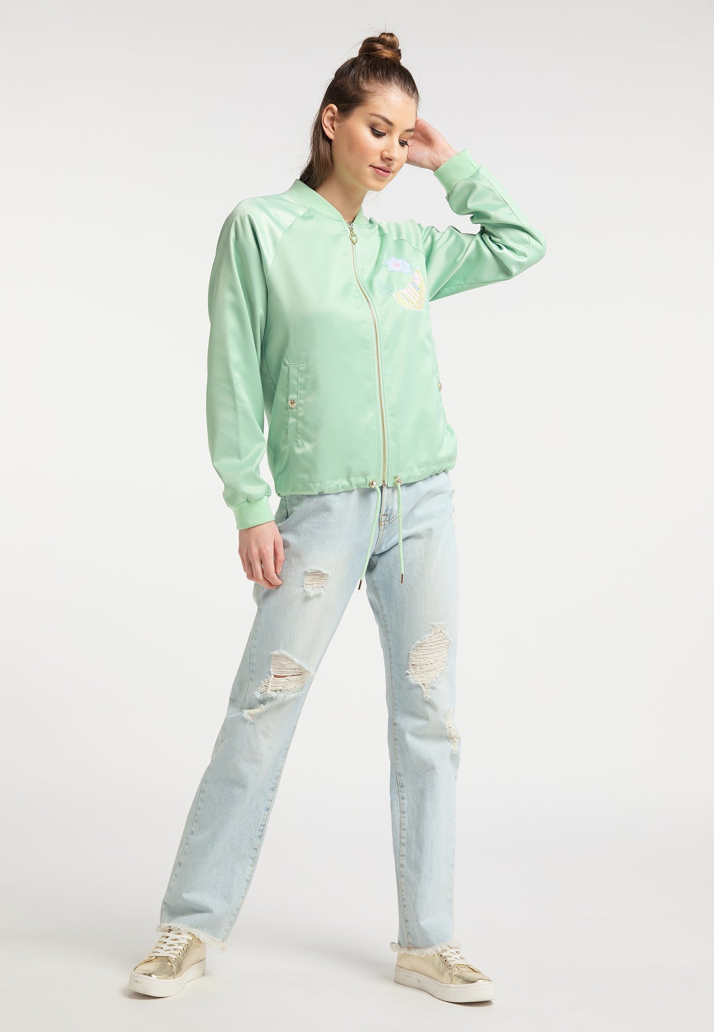 Mymo Women's Satin Blouson
