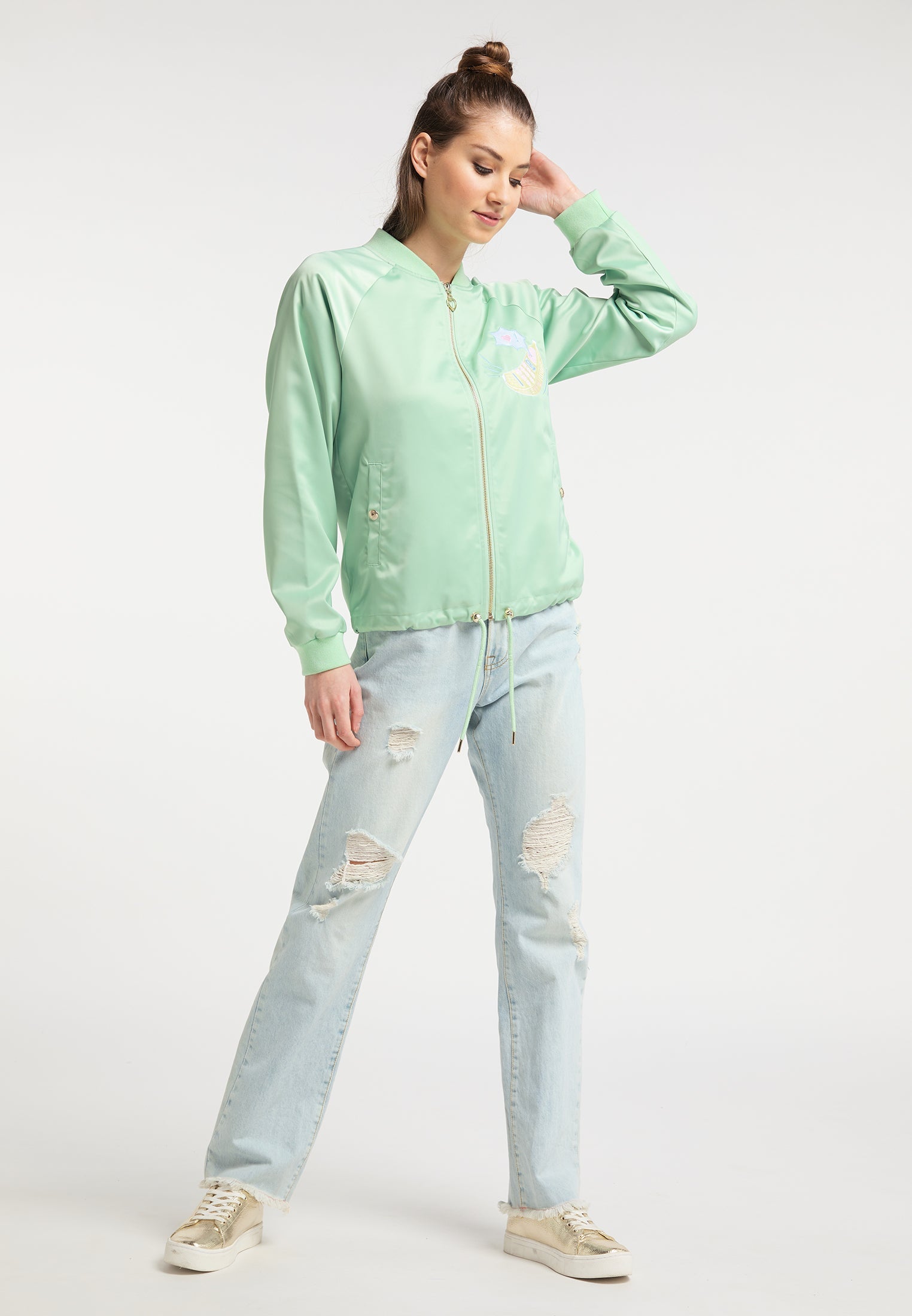 Mymo Women's Satin Blouson