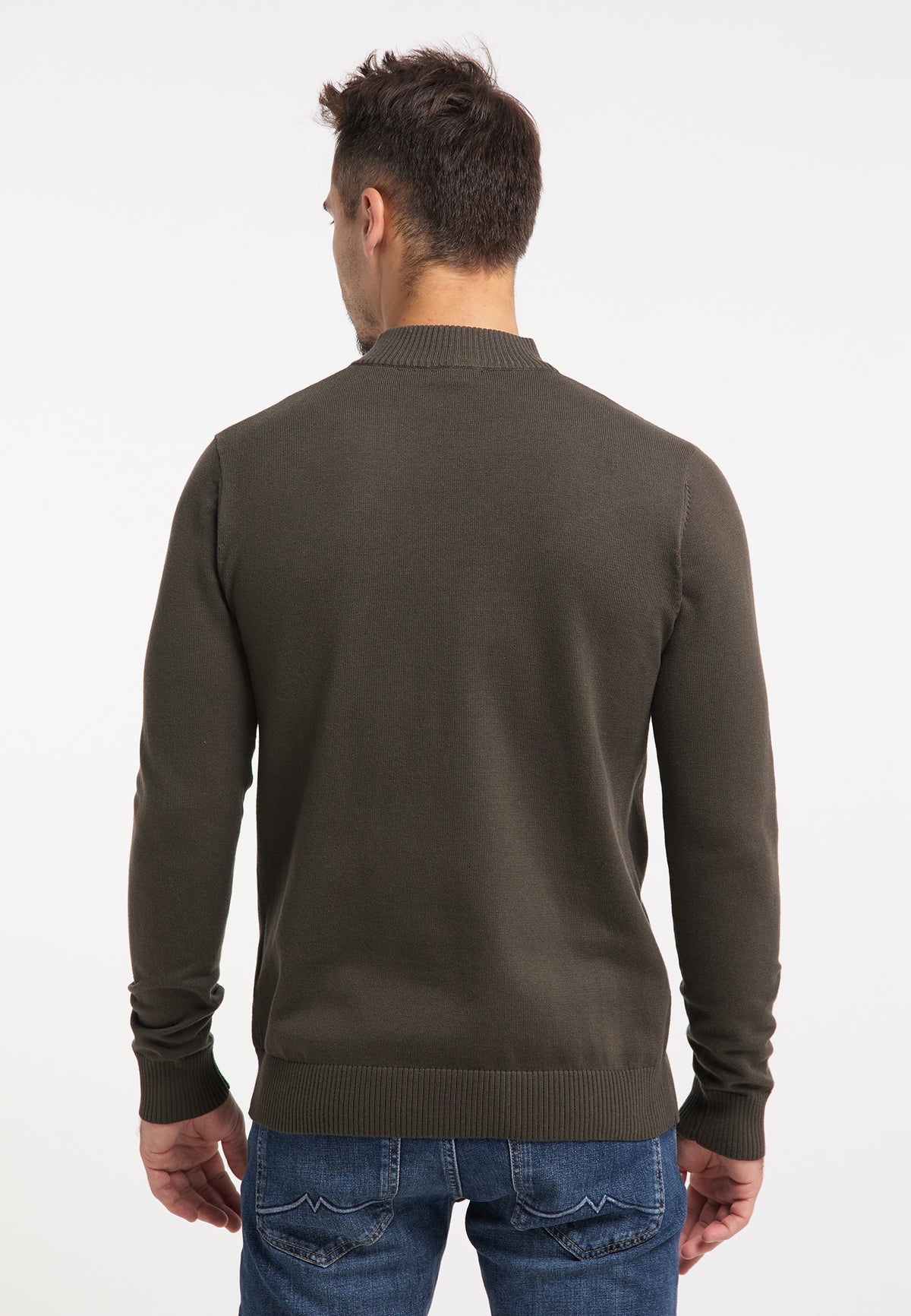 RAIDO Sweter męski Basic Fine dzianina