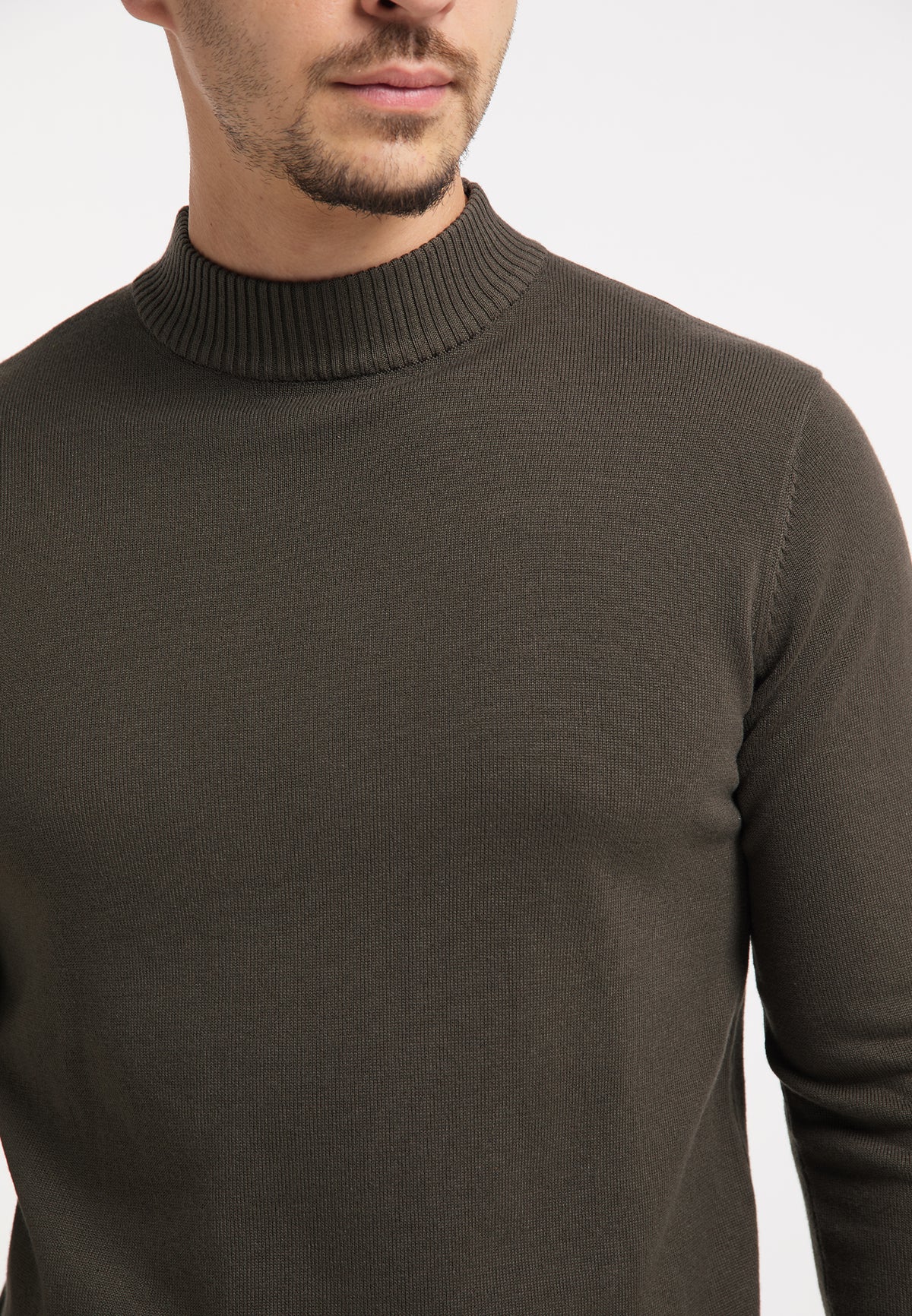 RAIDO Sweter męski Basic Fine dzianina