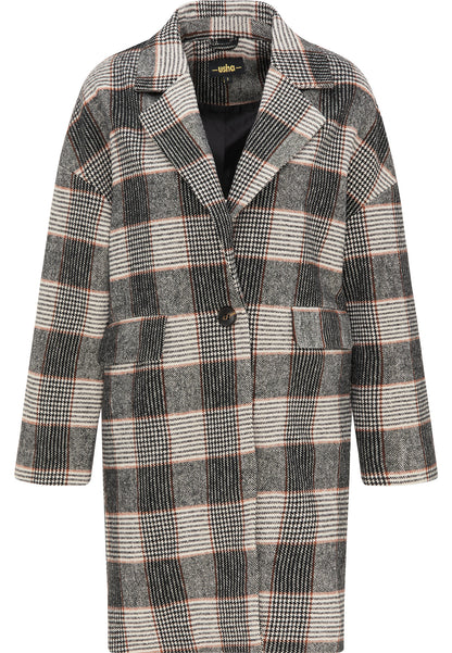 usha BLACK LABEL Women's Glencheck Coat