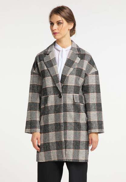 usha BLACK LABEL Women's Glencheck Coat