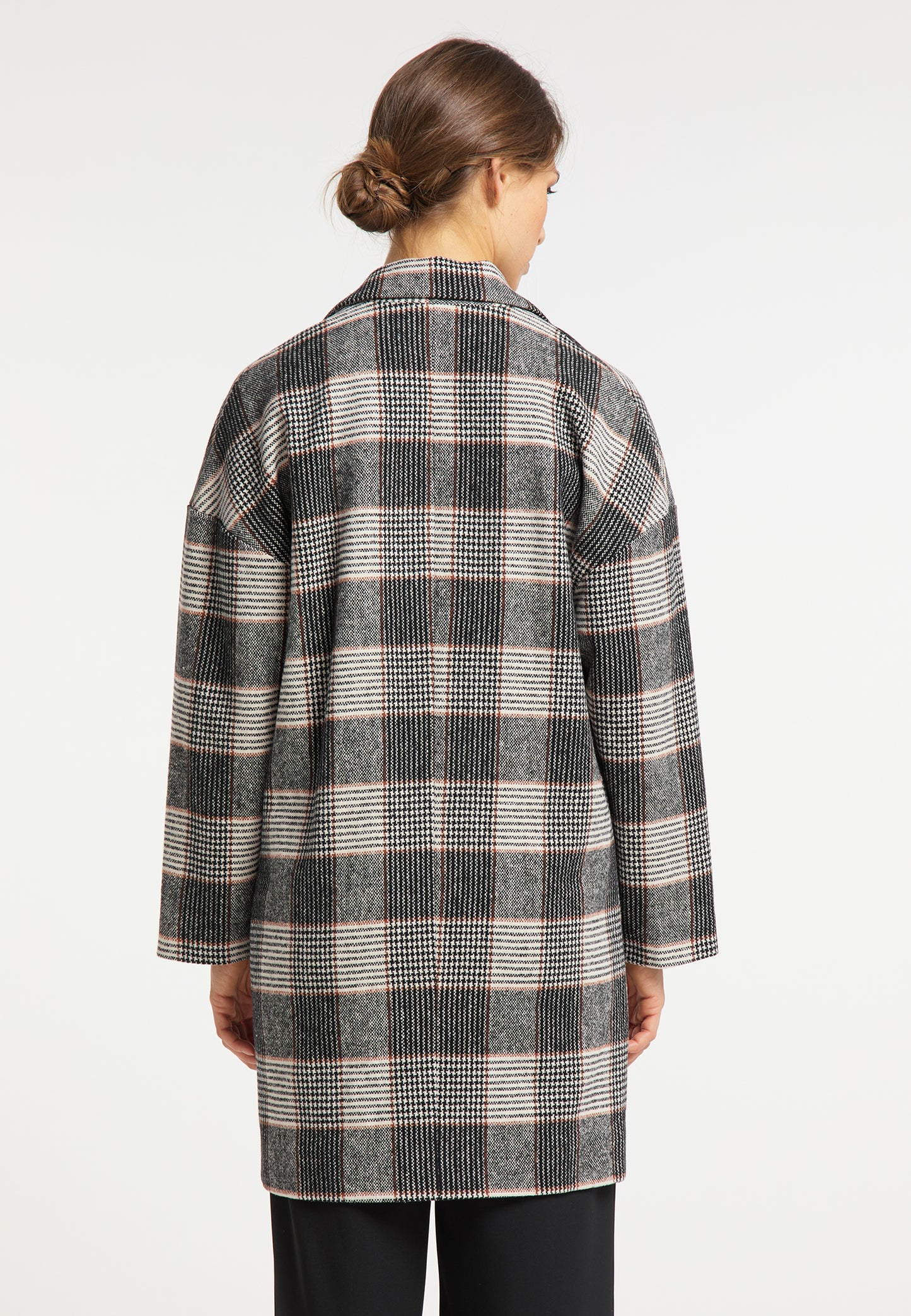 usha BLACK LABEL Women's Glencheck Coat