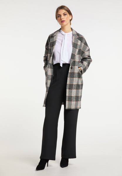 usha BLACK LABEL Women's Glencheck Coat