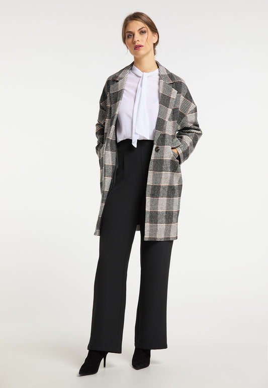 usha BLACK LABEL Women's Glencheck Coat